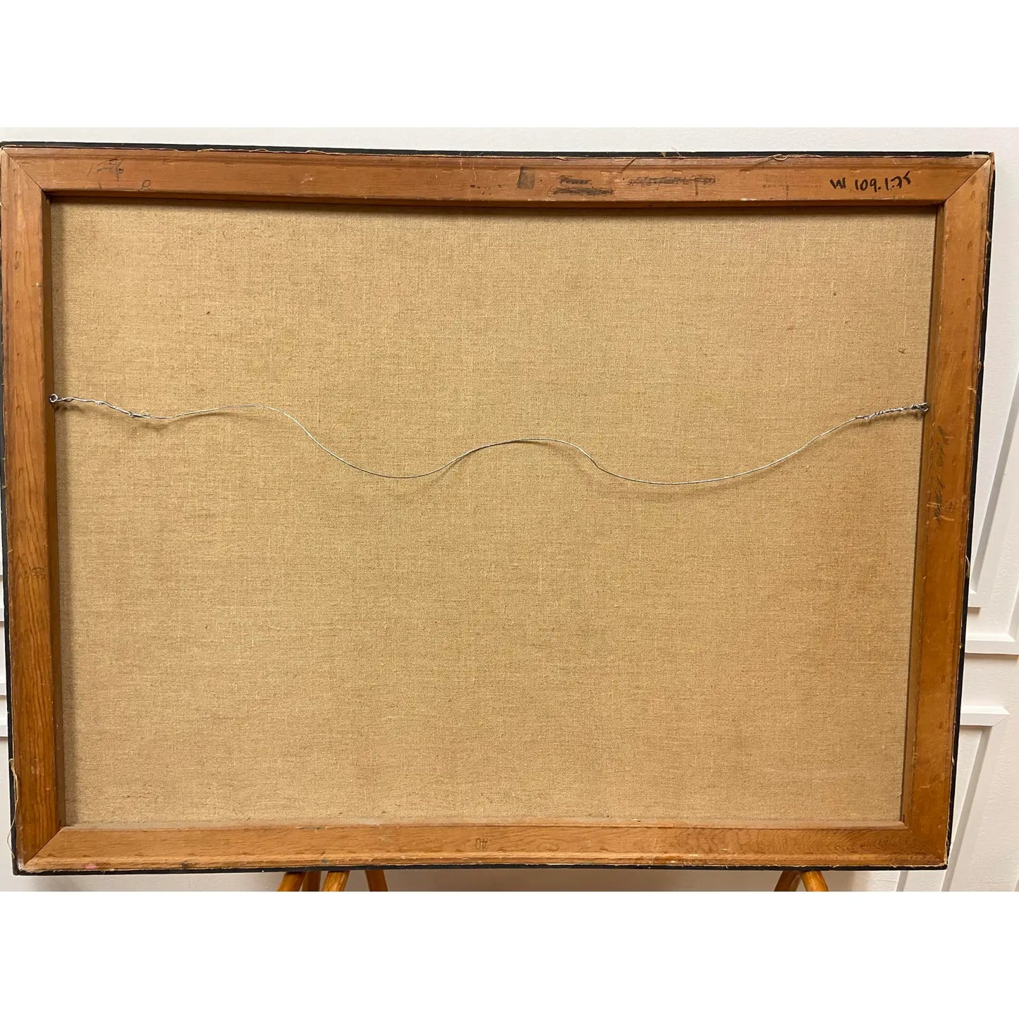 1970S GEOMETRIC PASTEL ABSTRACT ART FRAMED & SIGNED