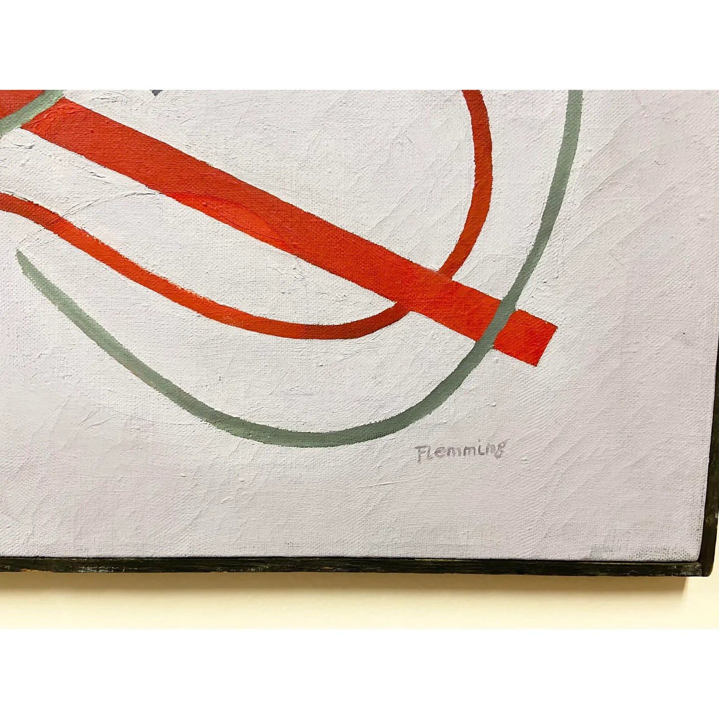 1970S GEOMETRIC PASTEL ABSTRACT ART FRAMED & SIGNED