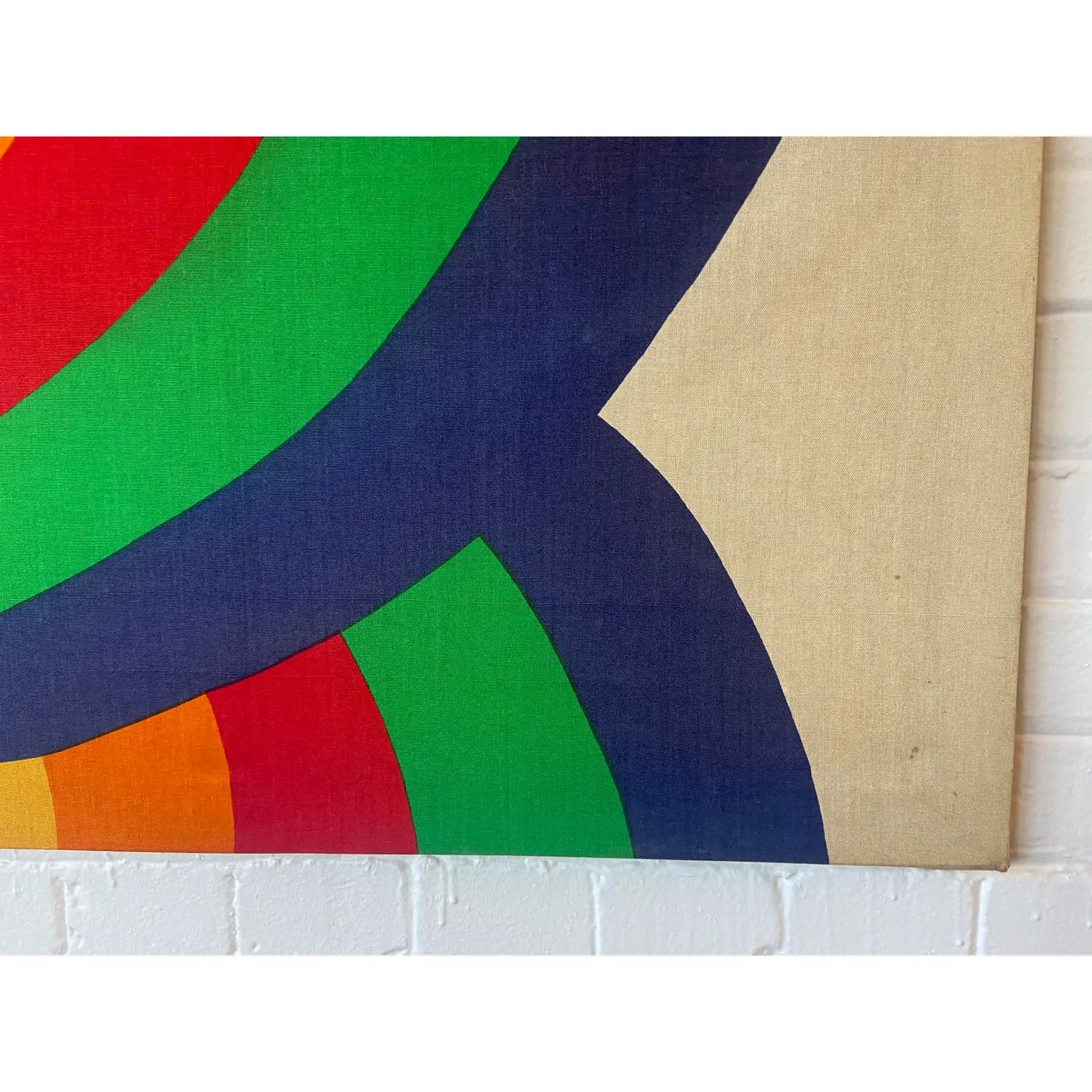 1977 FINLAYSON RAINBOW BRAID CANVAS WALL ART