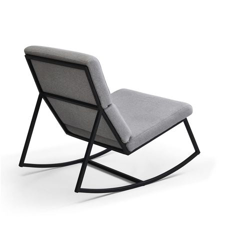 NEW MCM STYLE GREY ROCKER CHAIR