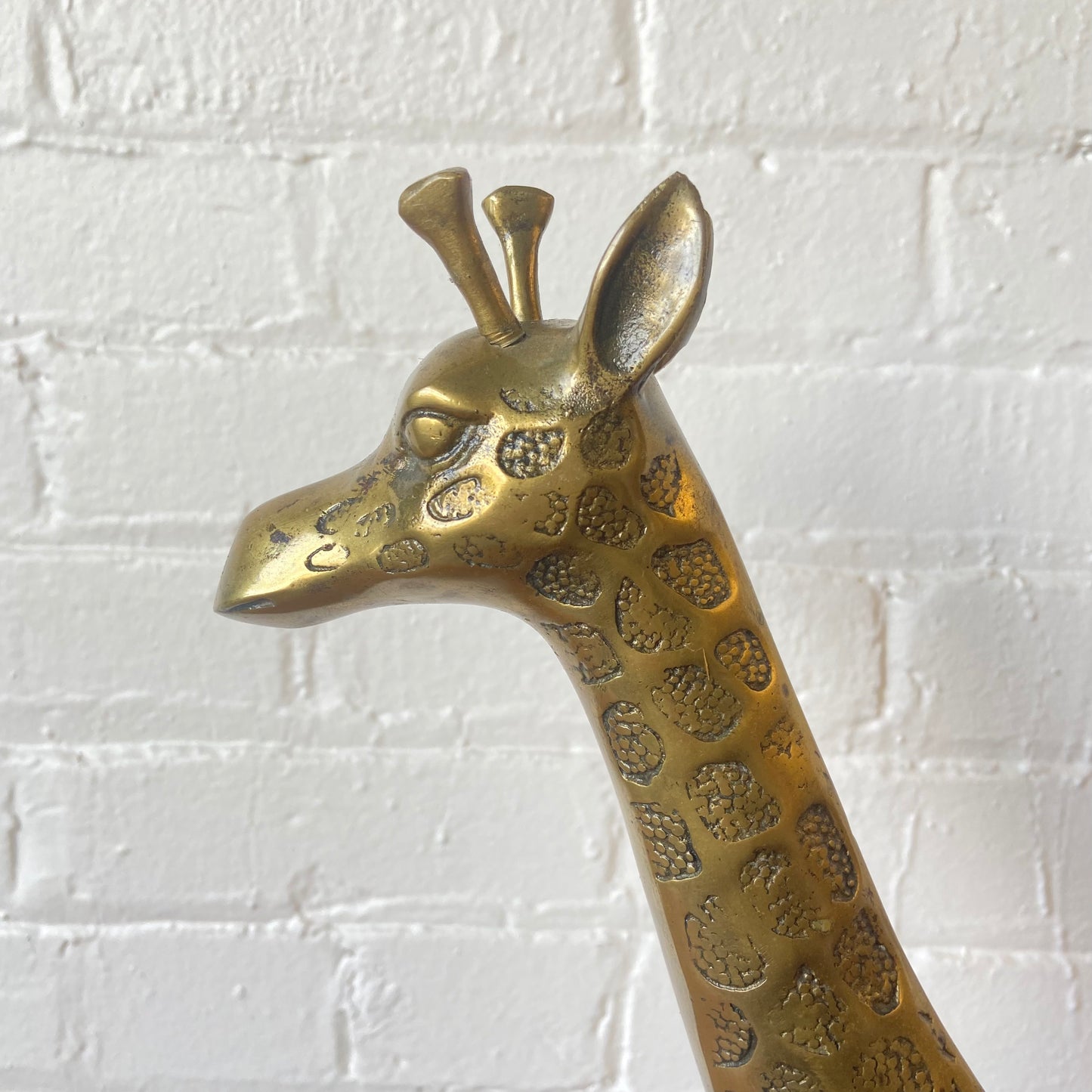 MCM BRASS GIRAFFE DECOR - PAIR