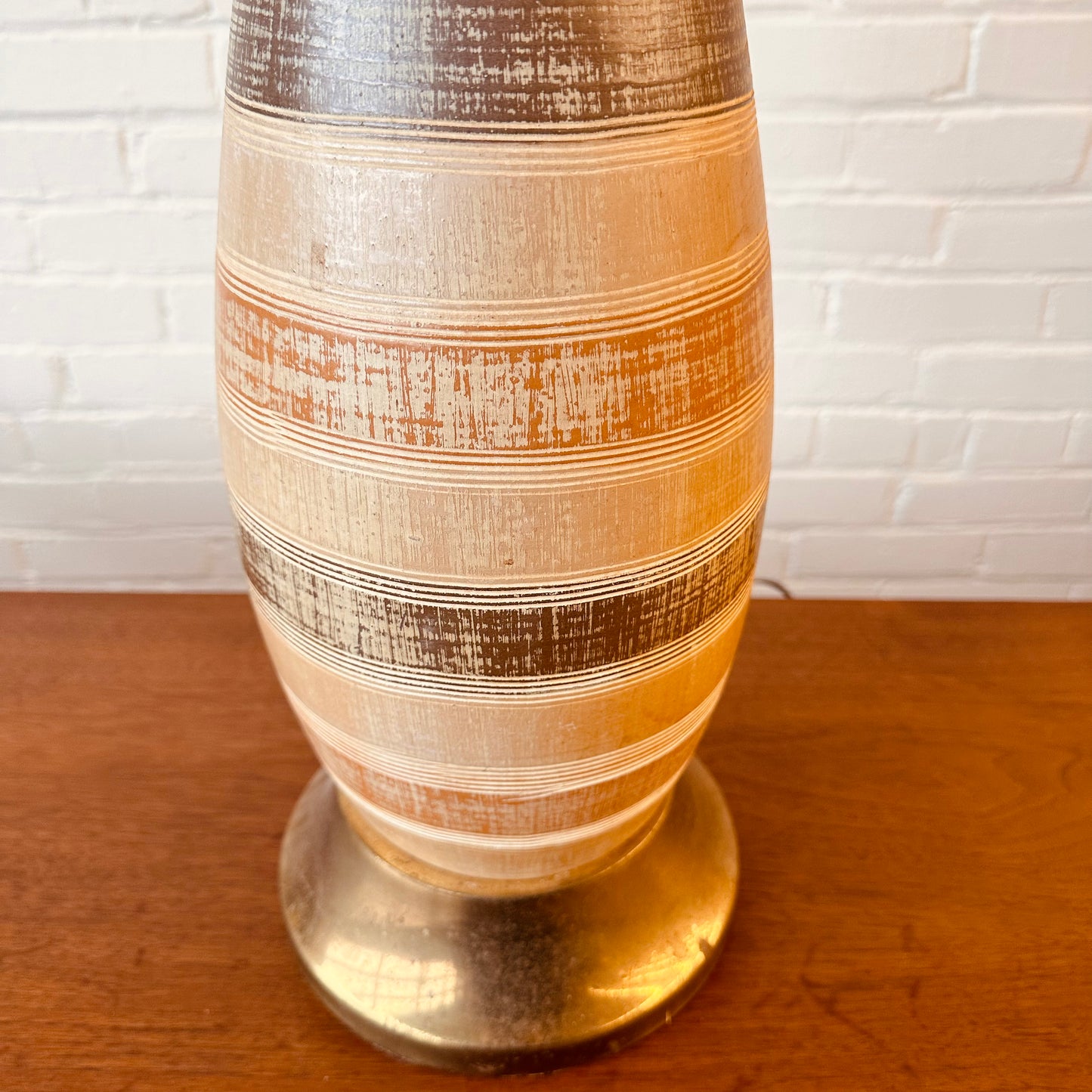 BITOSSI MCM STRIPED CERAMIC TABLE LAMP
