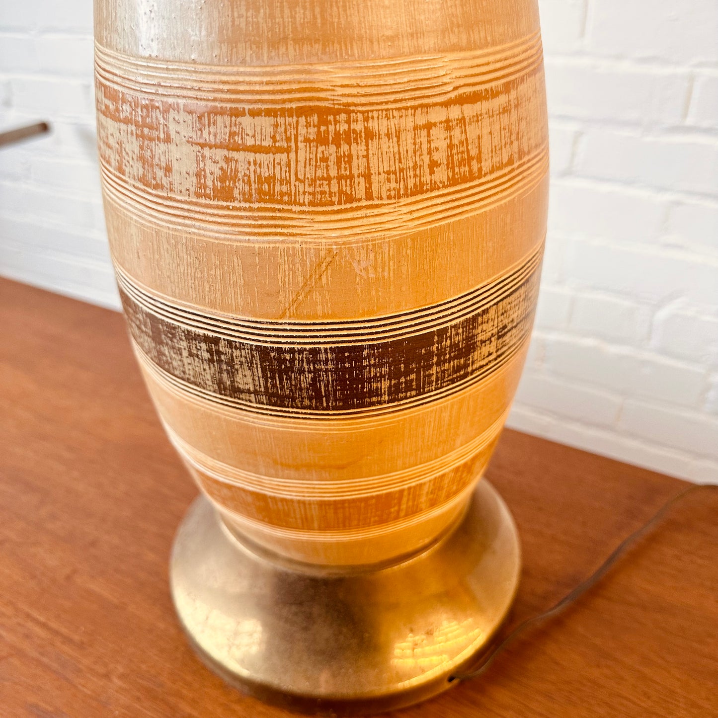 BITOSSI MCM STRIPED CERAMIC TABLE LAMP