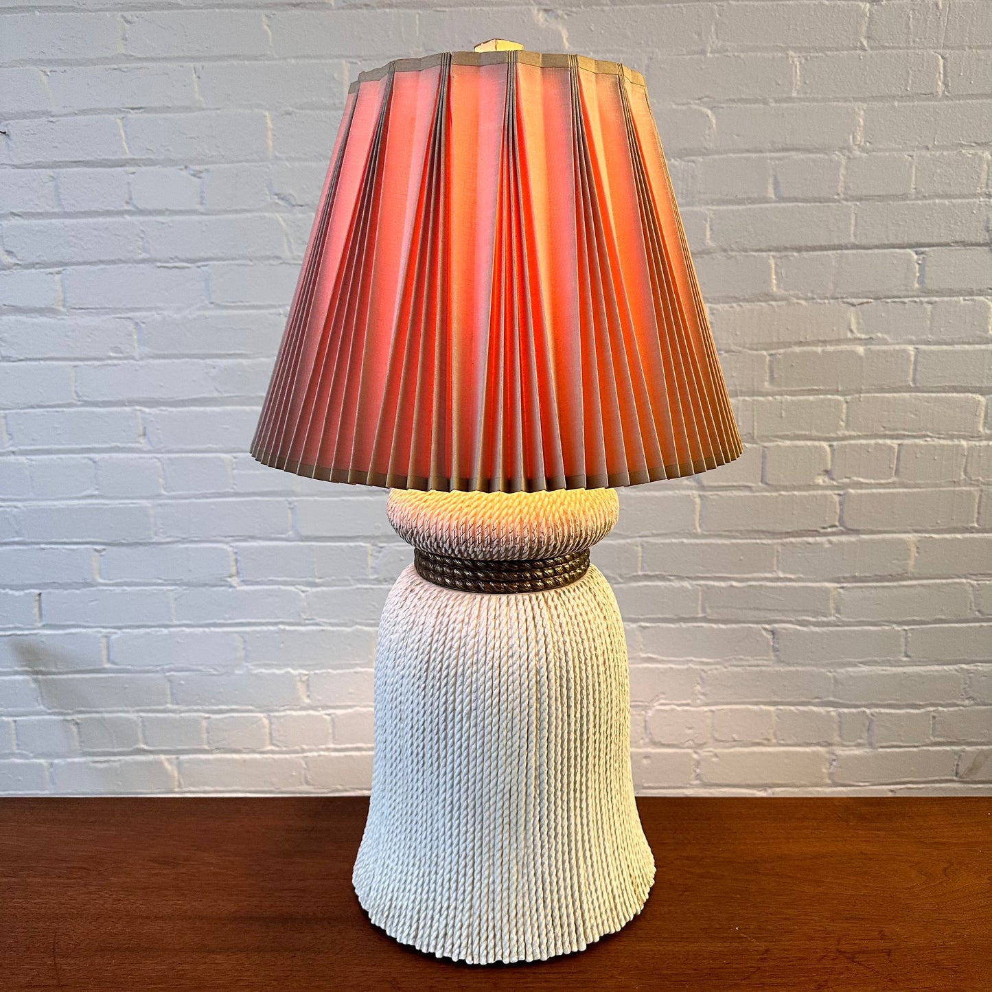 EF CHAPMAN TASSEL CERAMIC LAMP