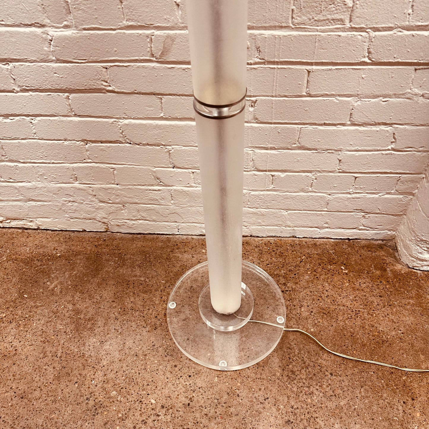 LUCITE FLOOR LAMP IN KARL SPRINGER STYLE