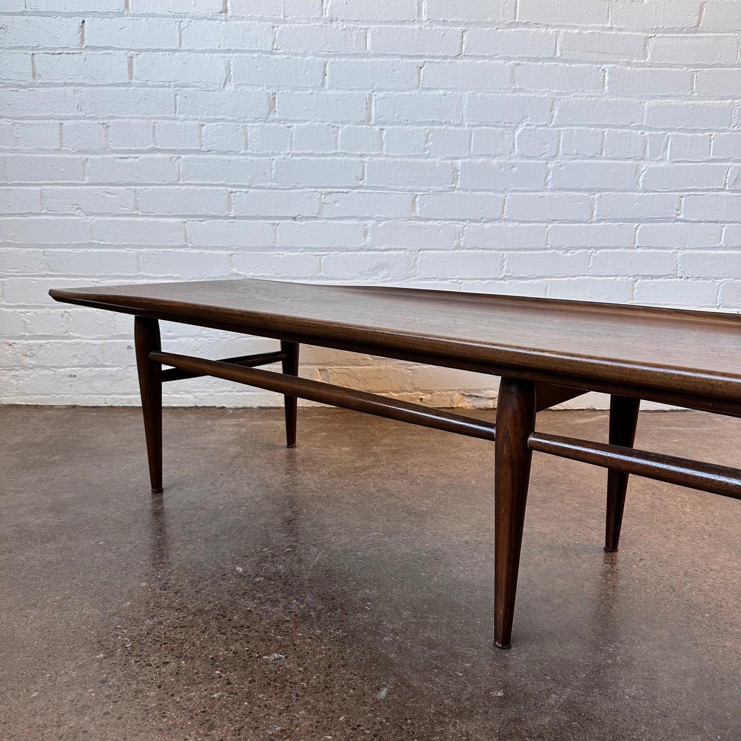 BLACK WALNUT SURFBOARD-INSPIRED COFFEE TABLE