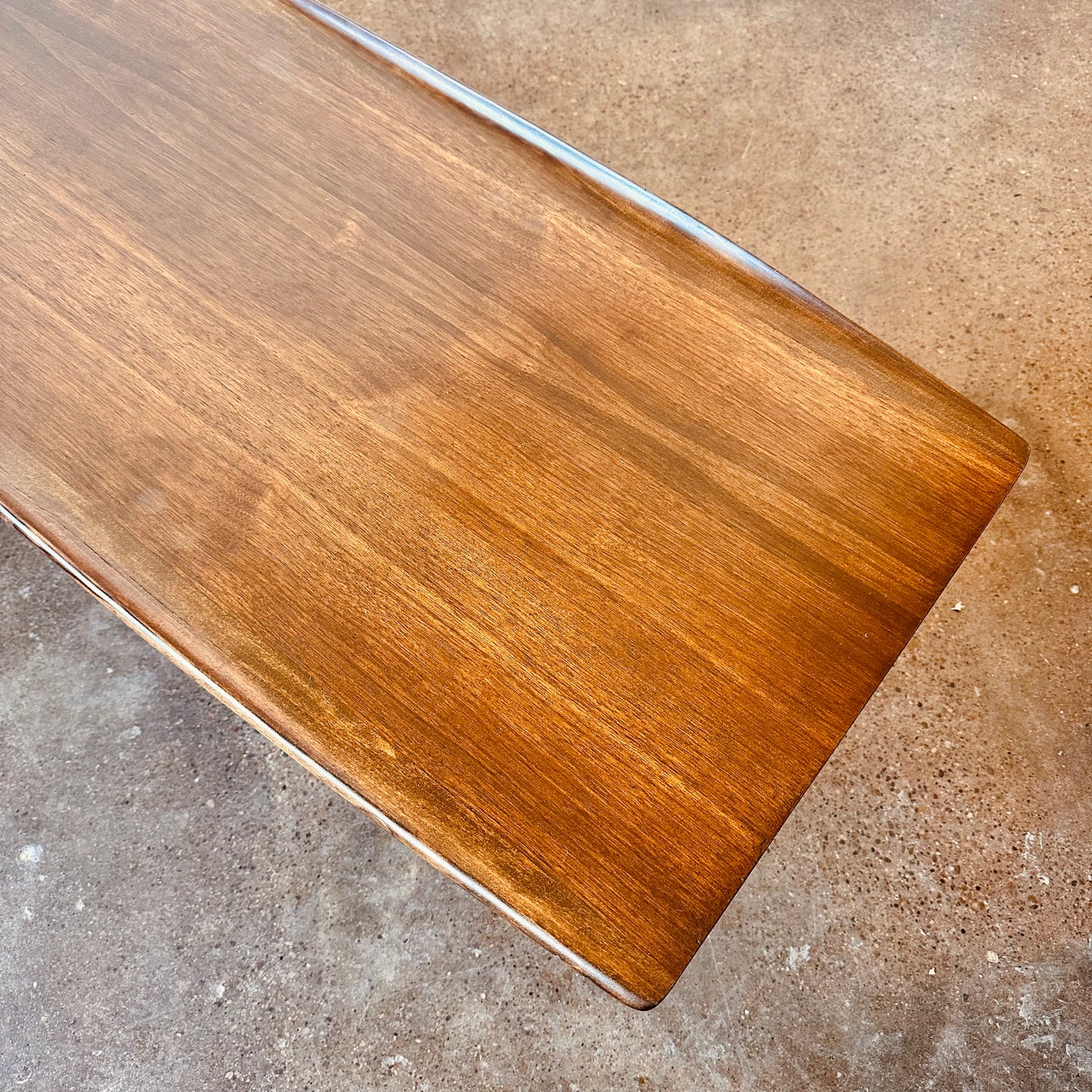 BLACK WALNUT SURFBOARD-INSPIRED COFFEE TABLE