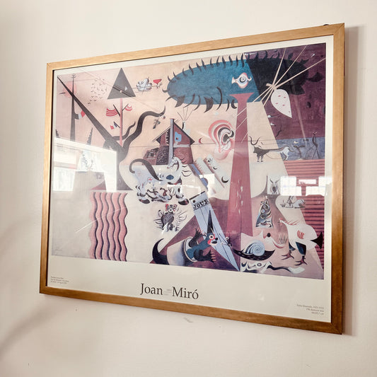 JOAN MIRO "TERRA IIAURADA" FRAMED PRINT