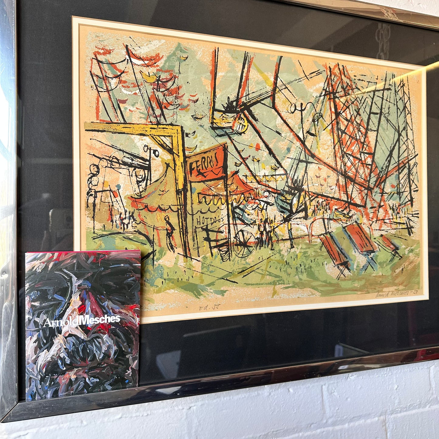 ARNOLD MESCHES “CARNIVAL” 1957 LITHOGRAPH WITH BOOKLET