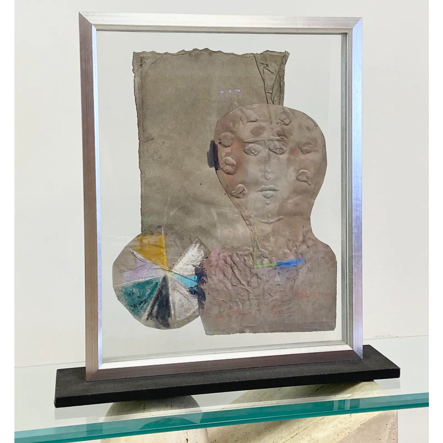 MIHAIL SIMEONOV ABSTRACT INTIGLIO MIXED MEDIA ART