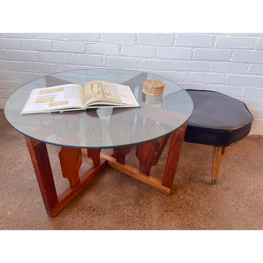 VINTAGE ADRIAN PEARSALL WALNUT SCULPTURAL COFFEE TABLE