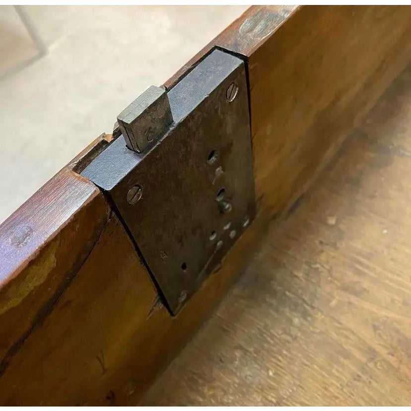 1780 FRENCH CHERRY WOOD COMMODE SAUTEUSE WITH LOCK