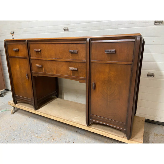 ART DECO RESTORED WALNUT BUFFET SERVER