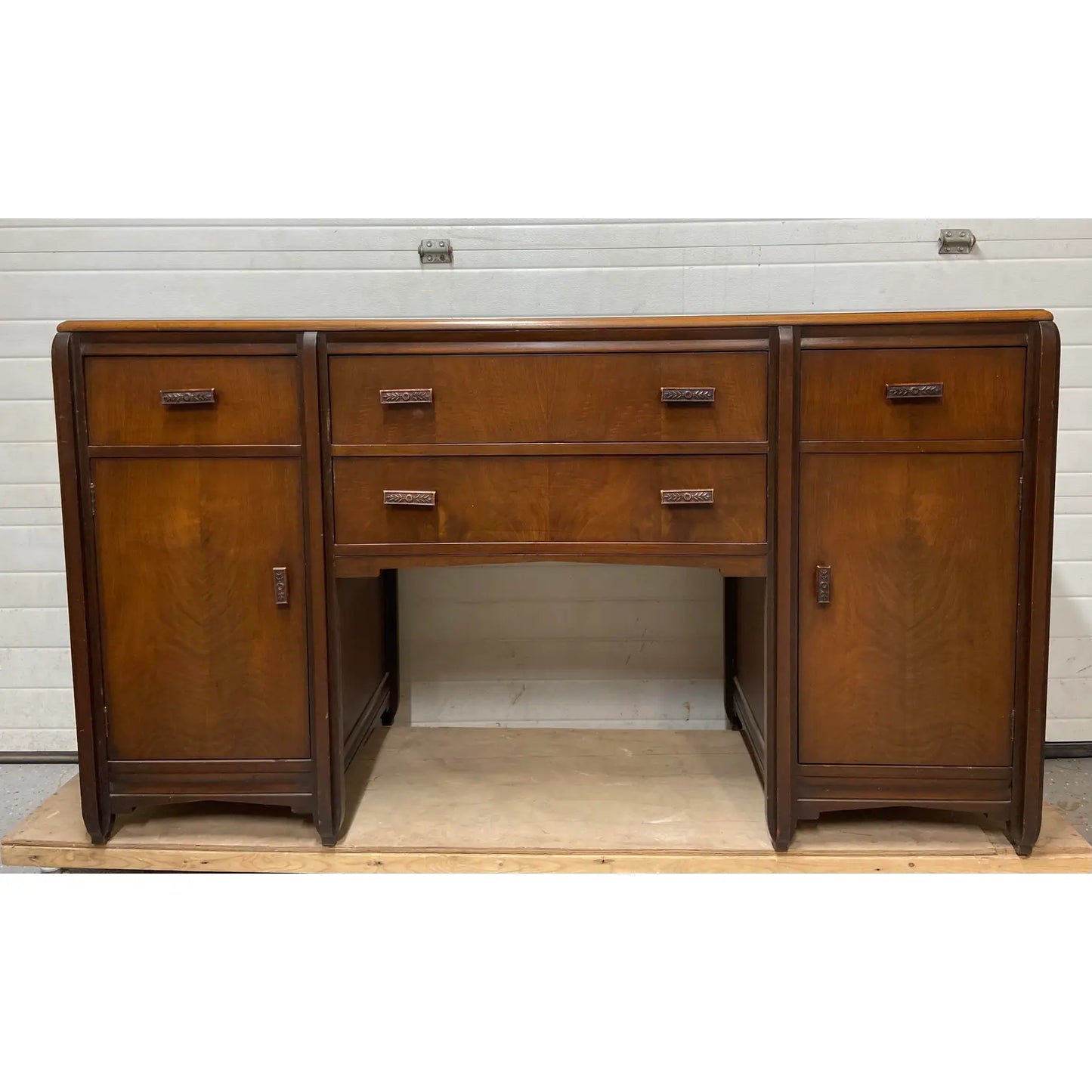 ART DECO RESTORED WALNUT BUFFET SERVER