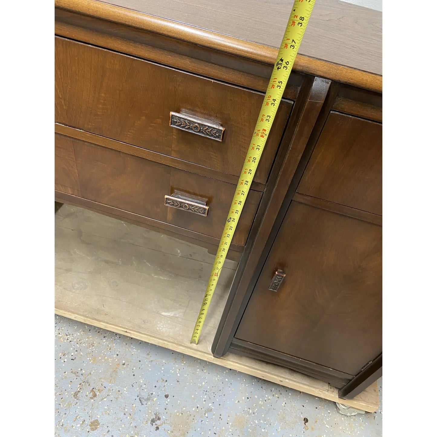 ART DECO RESTORED WALNUT BUFFET SERVER