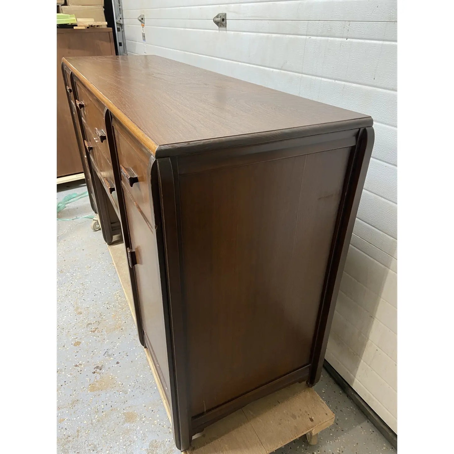 ART DECO RESTORED WALNUT BUFFET SERVER