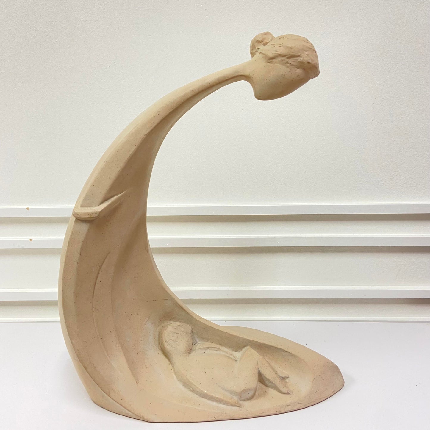 1980 AUSTIN PRODUCTIONS CERAMIC MOTHER & CHILD SCULPTURE