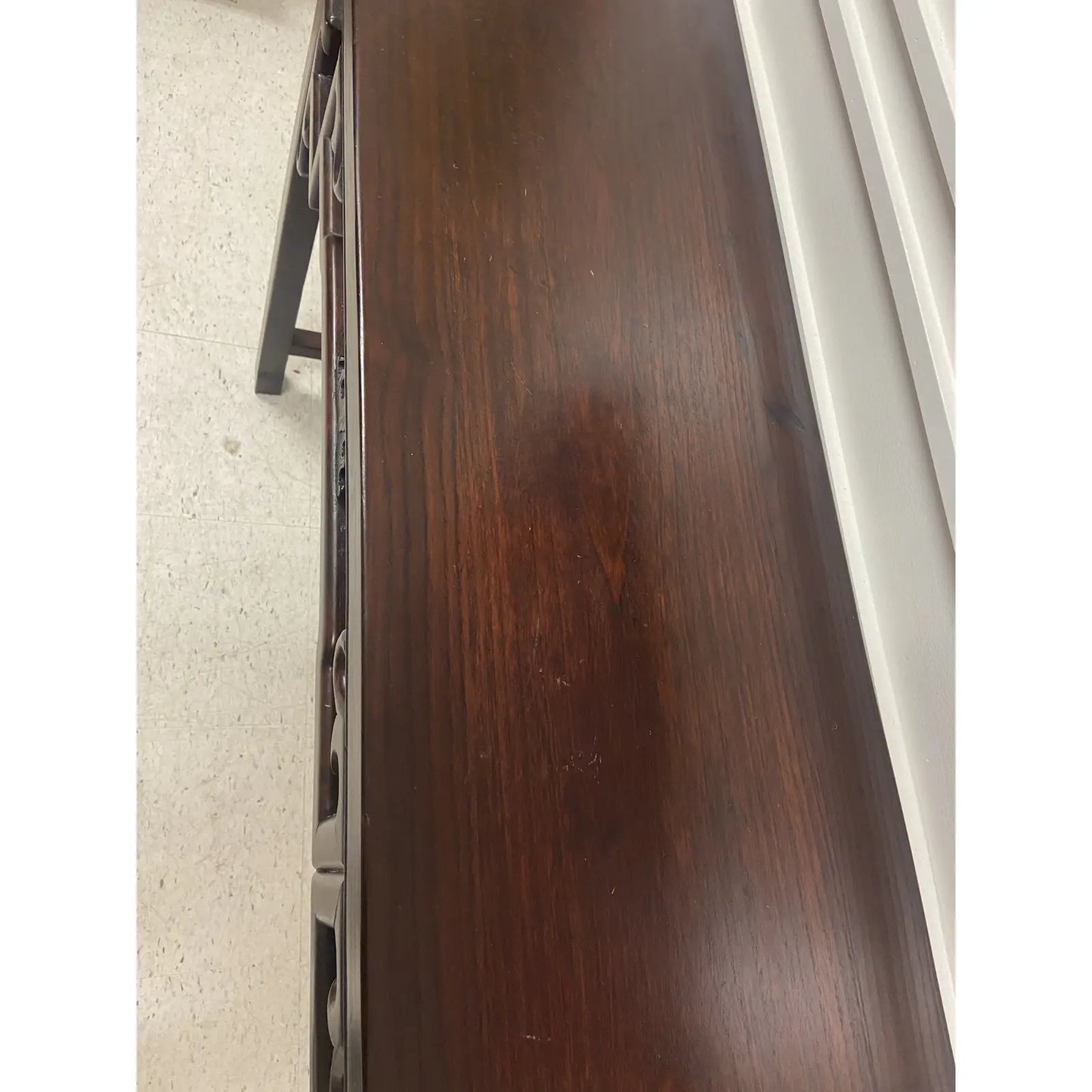 VINTAGE CHINOSERIE CARVED CONSOLE/SOFA TABLE