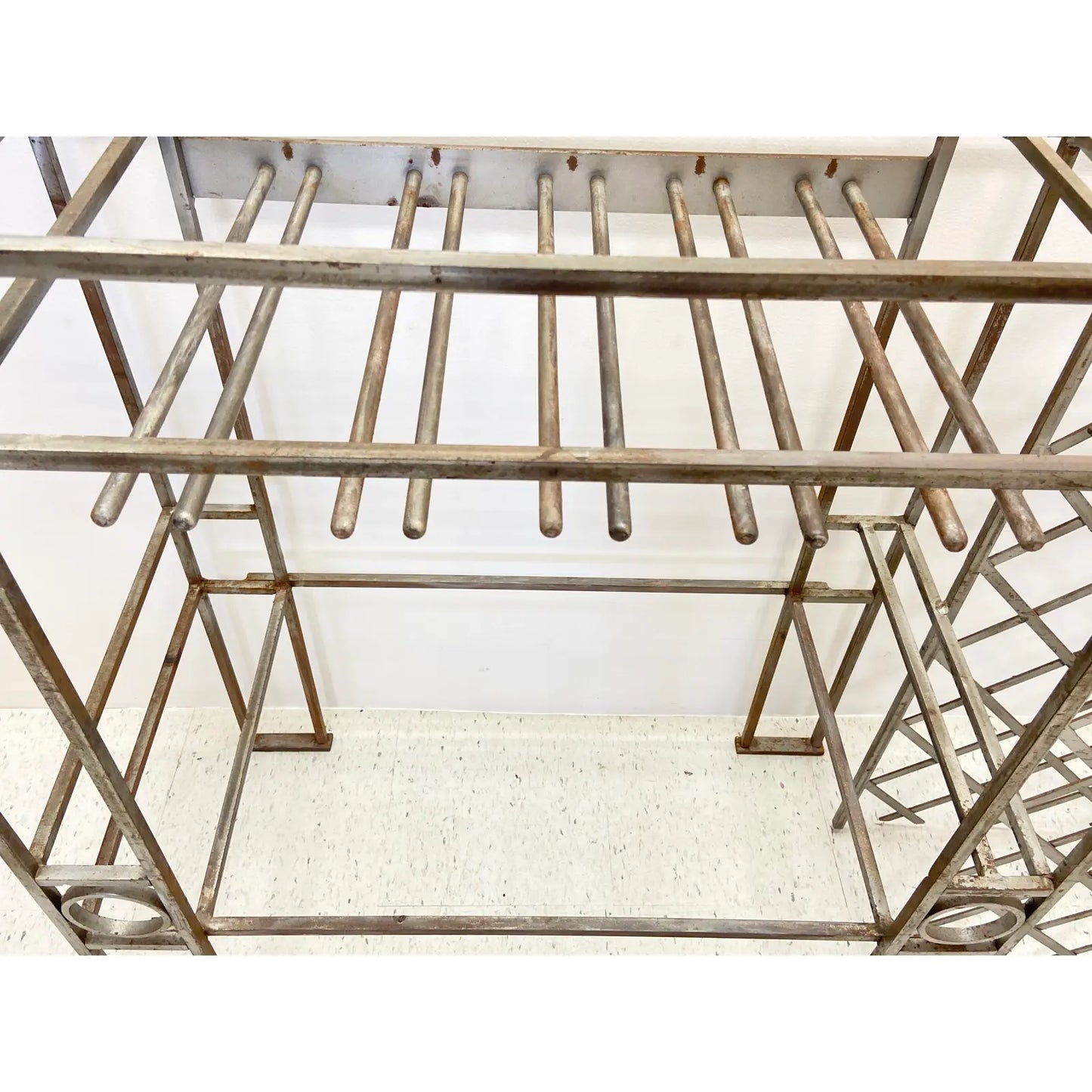 CUSTOM INDUSTRIAL STEEL BAR & WINE RACK