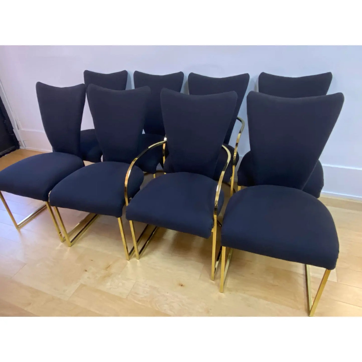 SET OF 8 DINING CHAIRS BY DESIGN INSTITUTE OF AMERICA