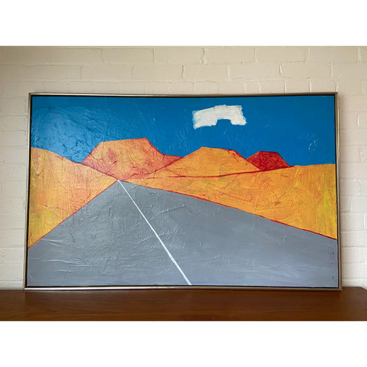 1982 COLORADO HIGHWAY PAINTING BY GEORGE SANDERS
