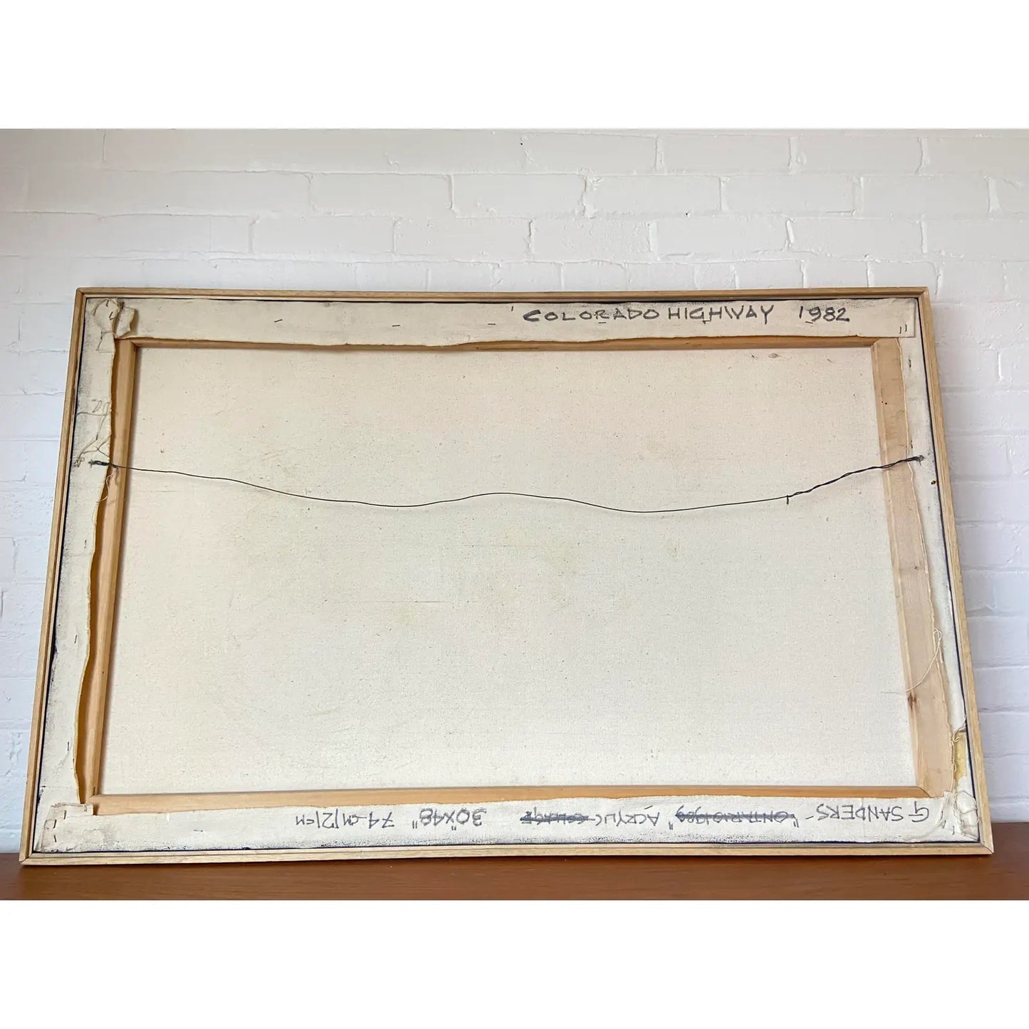 1982 COLORADO HIGHWAY PAINTING BY GEORGE SANDERS