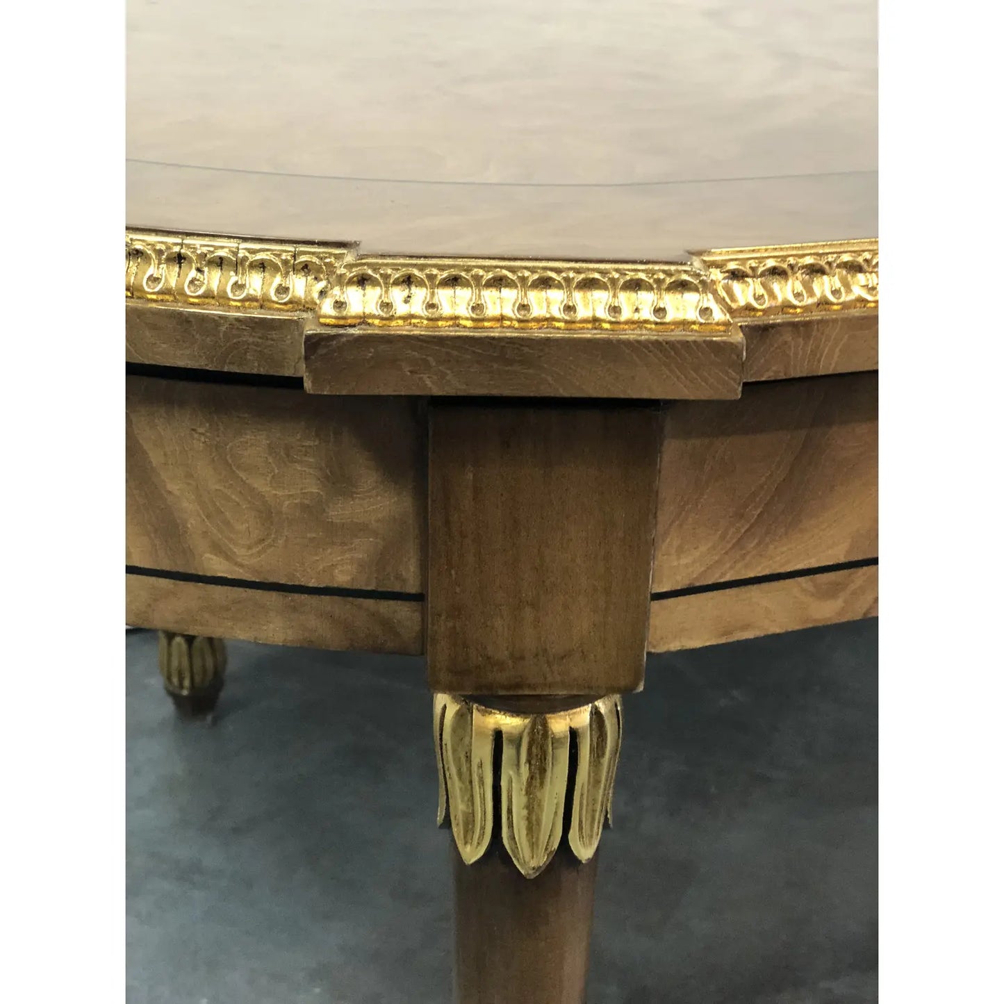 CONVERTIBLE COFFEE TABLE TO BENCH IN HOLLYWOOD REGENCY STYLE