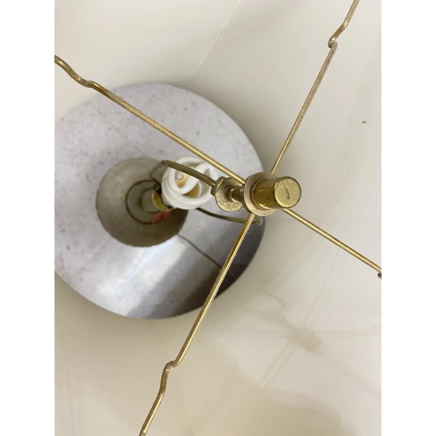 GREEK KEY HOLLYWOOD REGENCY LAMPS WITH SHADES - PAIR