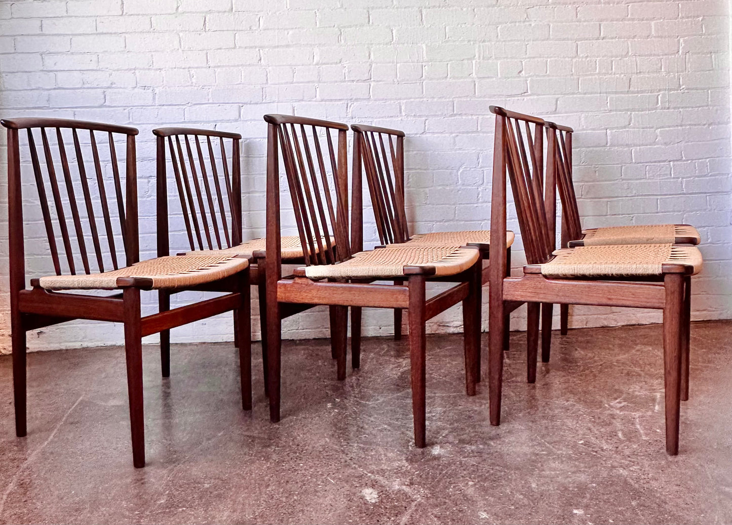 SYLVE STENQUIST FOR DUX DINING CHAIRS, 1950'S - SET OF 6