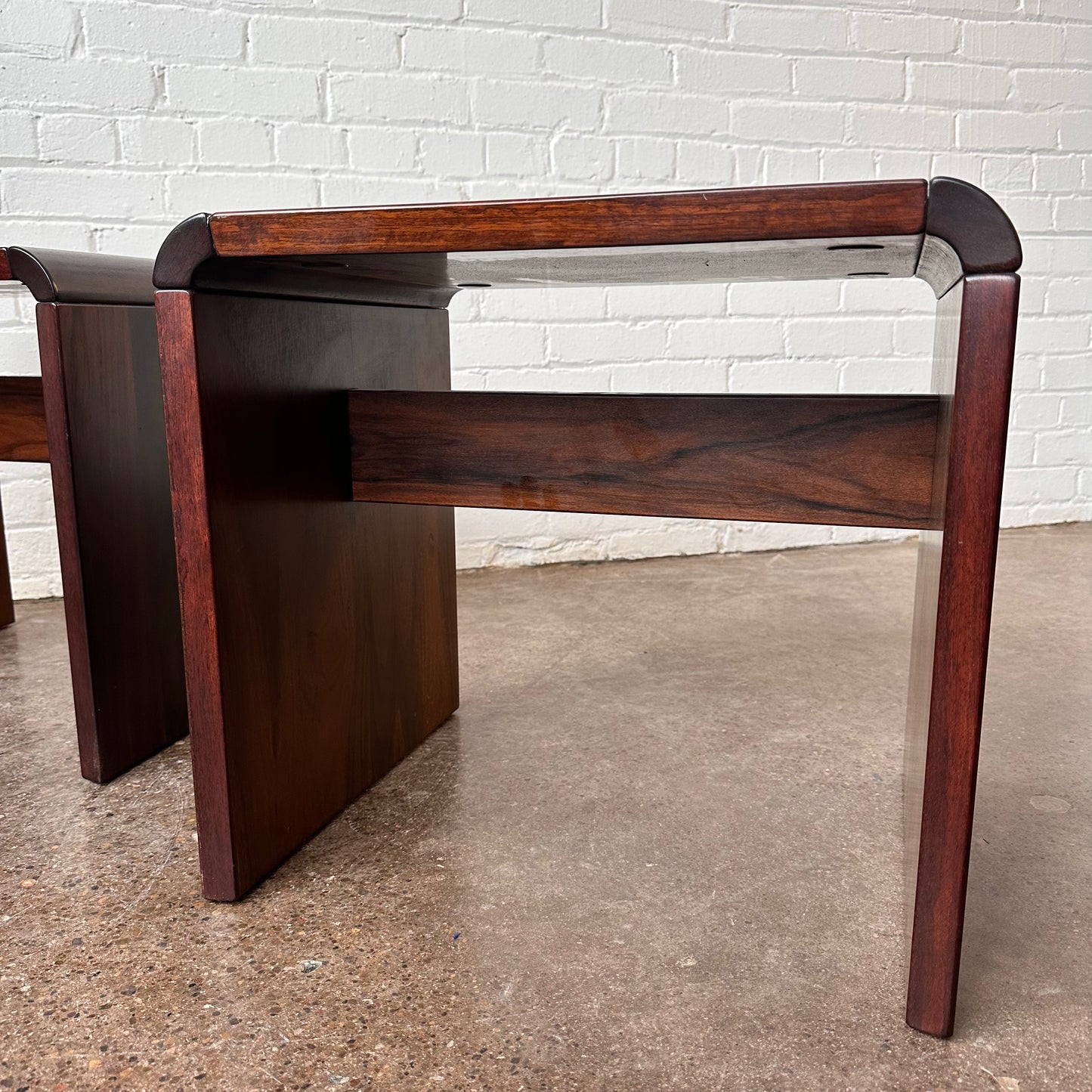 DANISH ROSEWOOD SIDE TABLES BY JENSEN FROKJAER