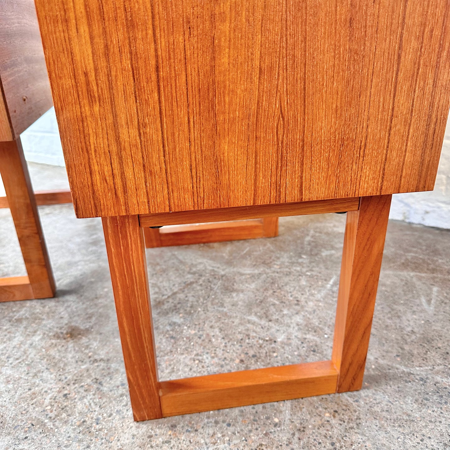DANISH TEAK NIGHTSTANDS AND HEADBOARD