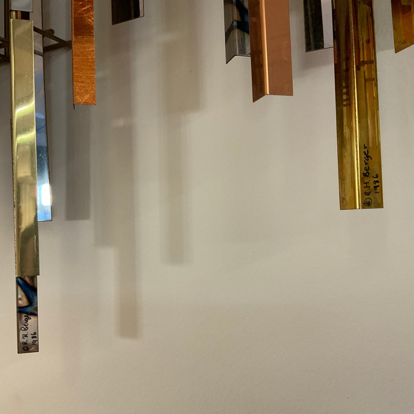 1982 SIGNED METAL WALL SCULPTURE BY RH BERGER