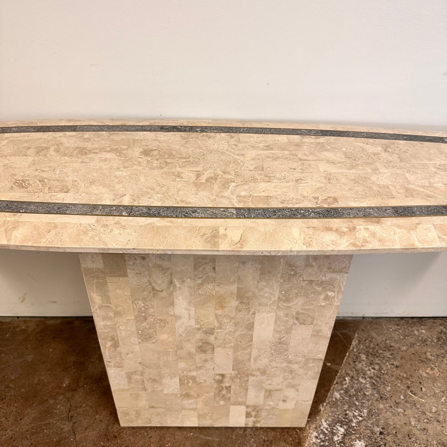 TESSELLATED STONE CONSOLE TABLE BY MAITLAND SMITH