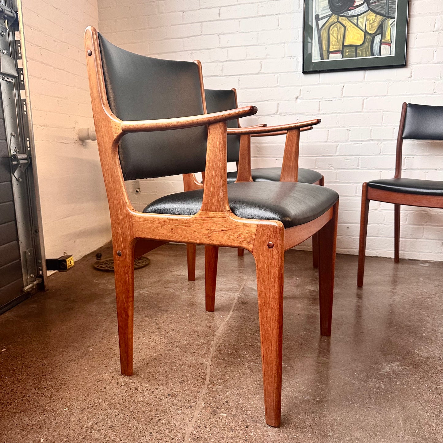 RESTORED JOHANNES ANDERSEN TEAK DINING CHAIRS FOR ULDUM - SET OF 8
