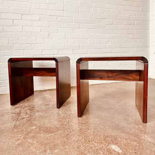 DANISH ROSEWOOD SIDE TABLES BY JENSEN FROKJAER