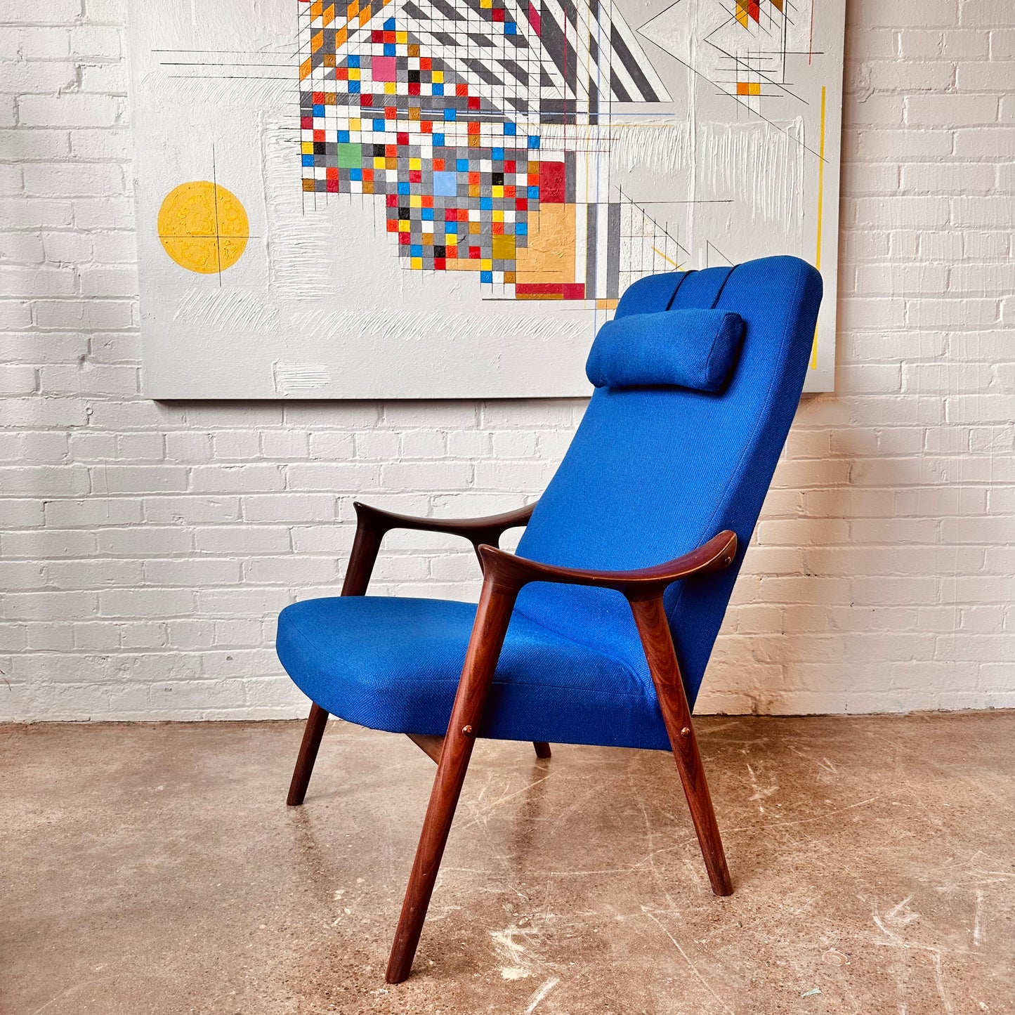 ROSEWOOD HIGHBACK ARM CHAIR BY INGMAR RELLING FOR WESTNOFA