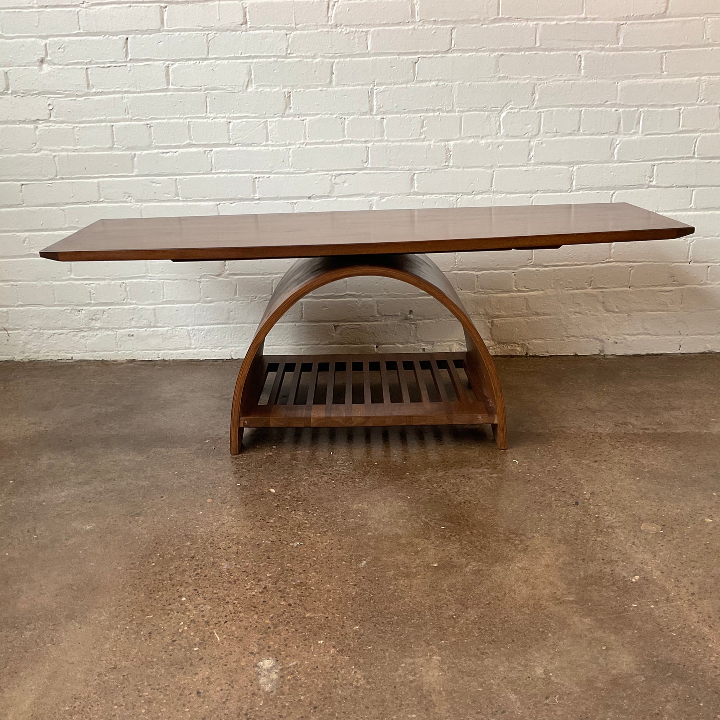 CUSTOM WALNUT CAMBER COFFEE TABLE