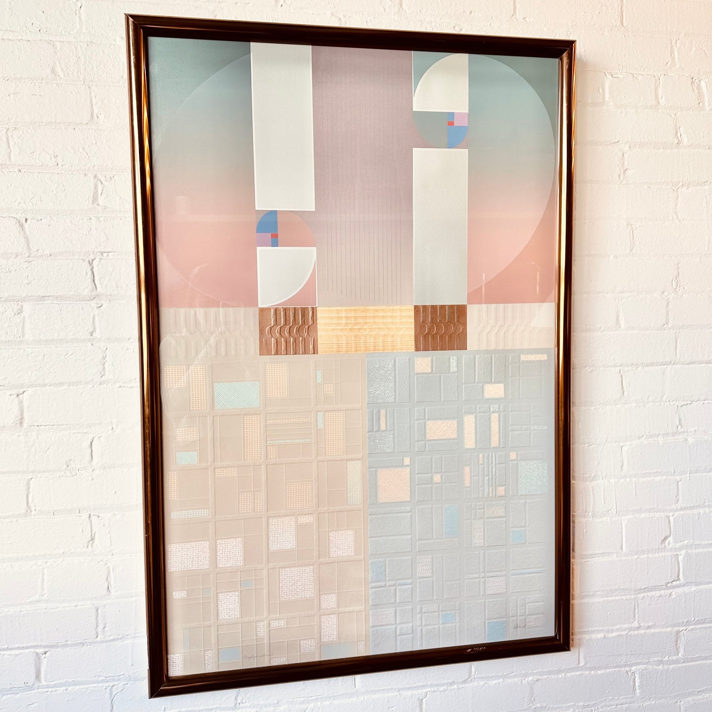 "CONFIGURATIONS NO. 123/270" EMBOSSED PAPER MULTICOLOR ARTWORK