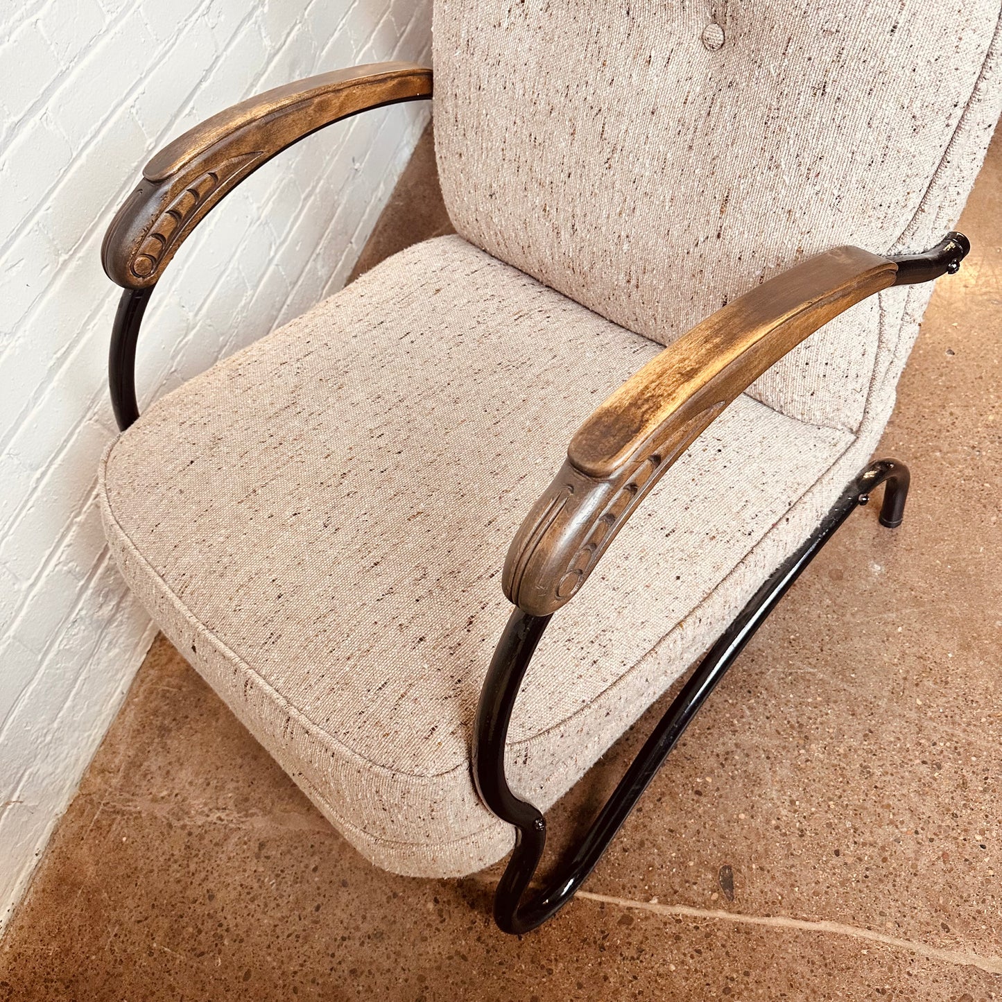 ART DECO HALABALA STYLE ARM CHAIRS - PAIR