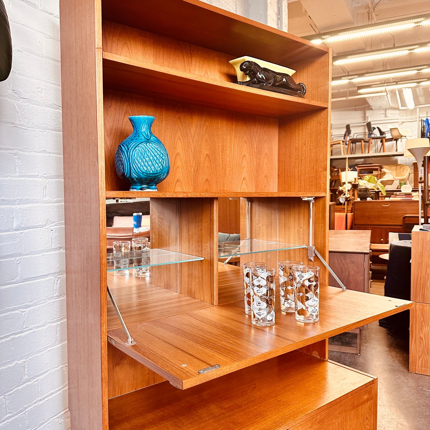 LIGNA PRAGUE TEAK BOOK SHELF CABINET