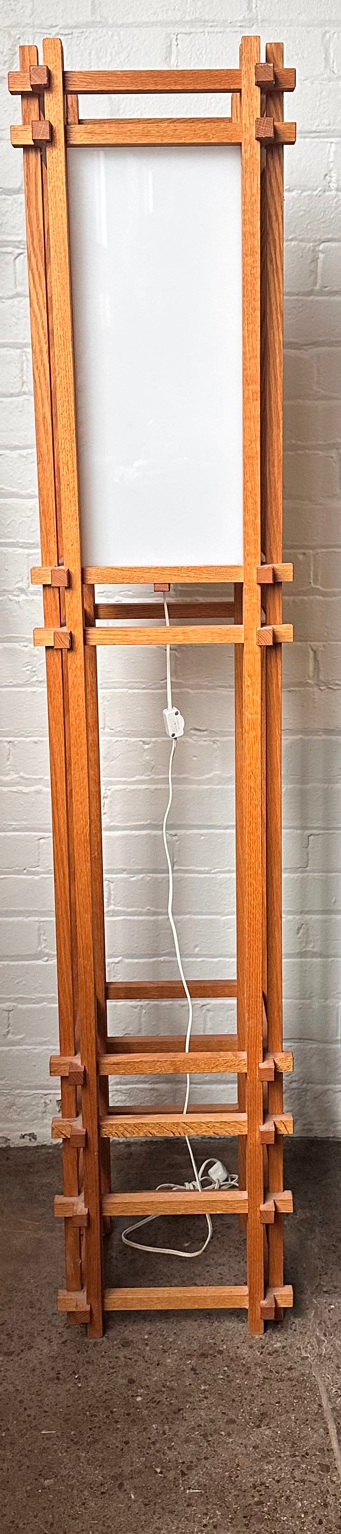 DANISH MISSION STYLE TEAK SHOJI FLOOR LAMP
