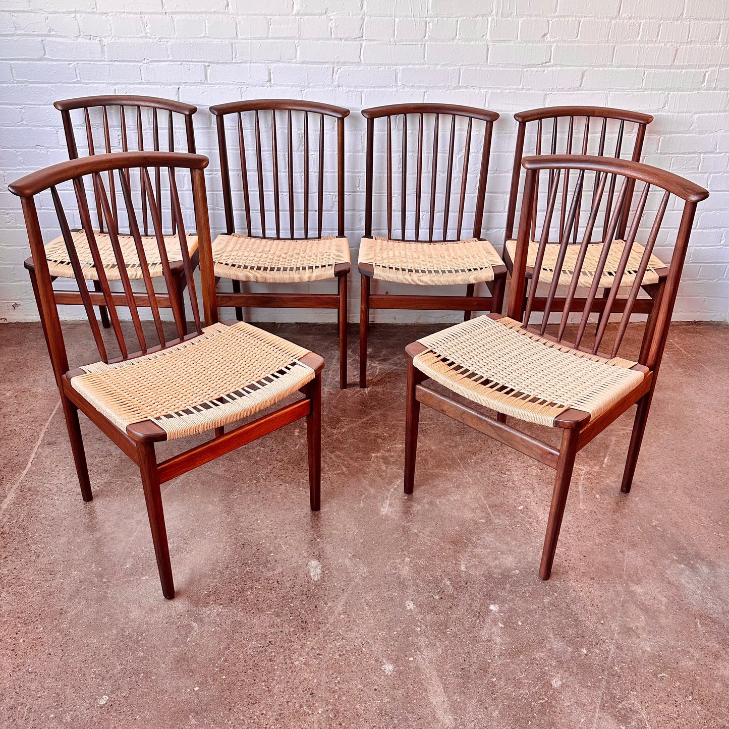 SYLVE STENQUIST FOR DUX DINING CHAIRS, 1950'S - SET OF 6