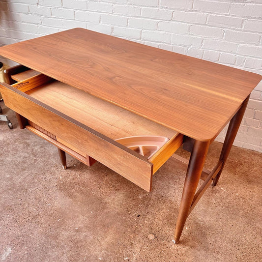 RESTORED MCM WALNUT WRITING DESK BY HOOKER