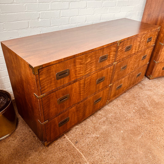 SIX DRAWER DRESSER IN HENREDON CAMPAIGN STYLE
