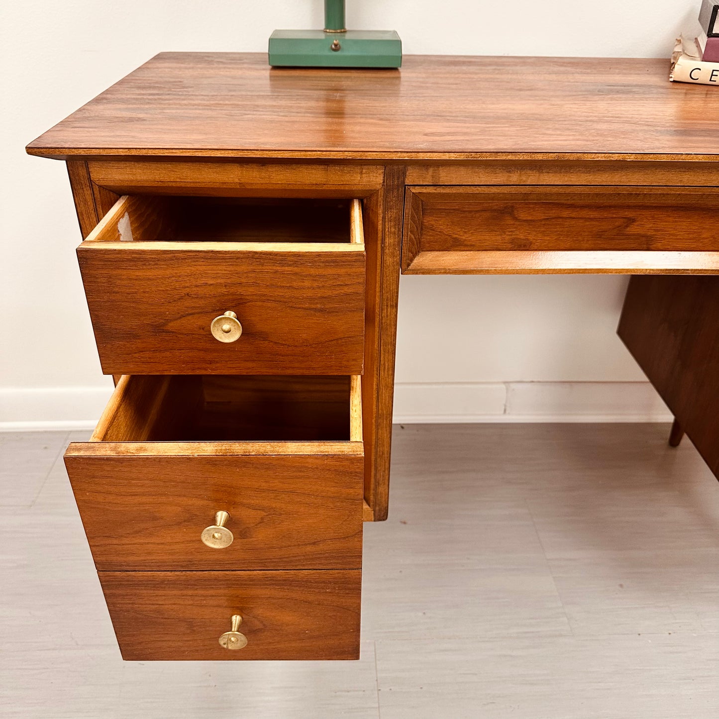 RESTORED MADDOX JAMESTOWN WALNUT WRITING DESK