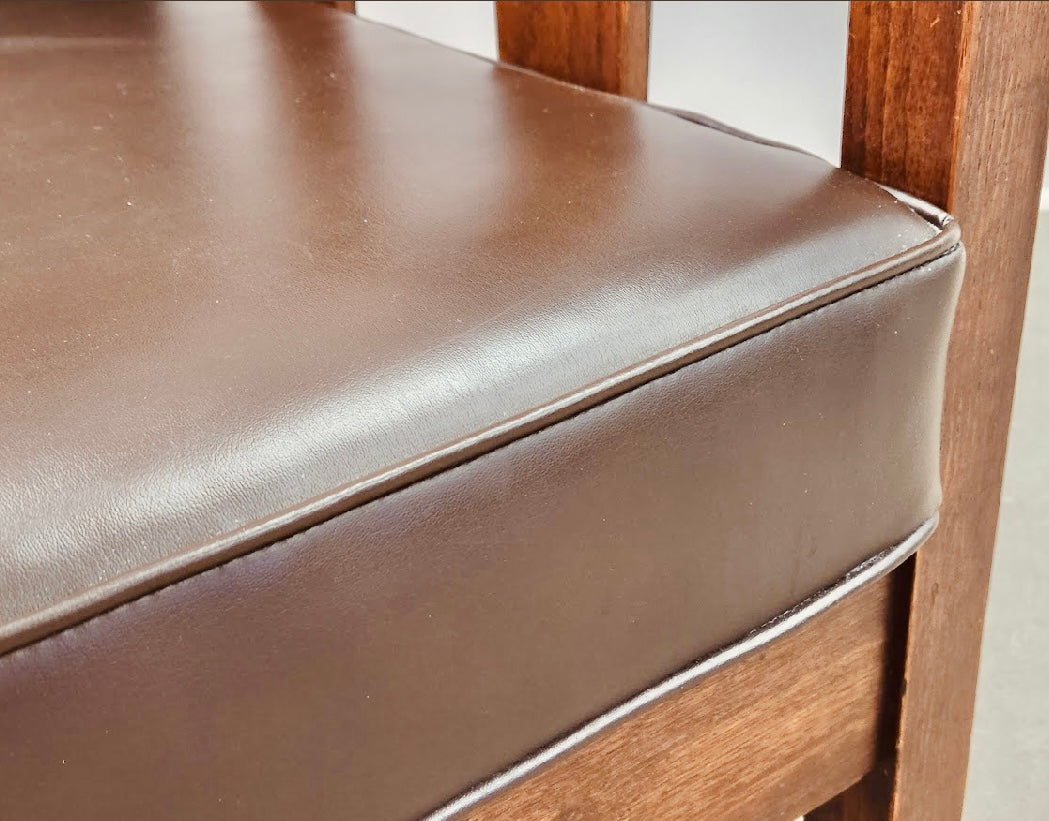 ARTS AND CRAFTS OAK MORRIS RECLINING ACCENT CHAIR