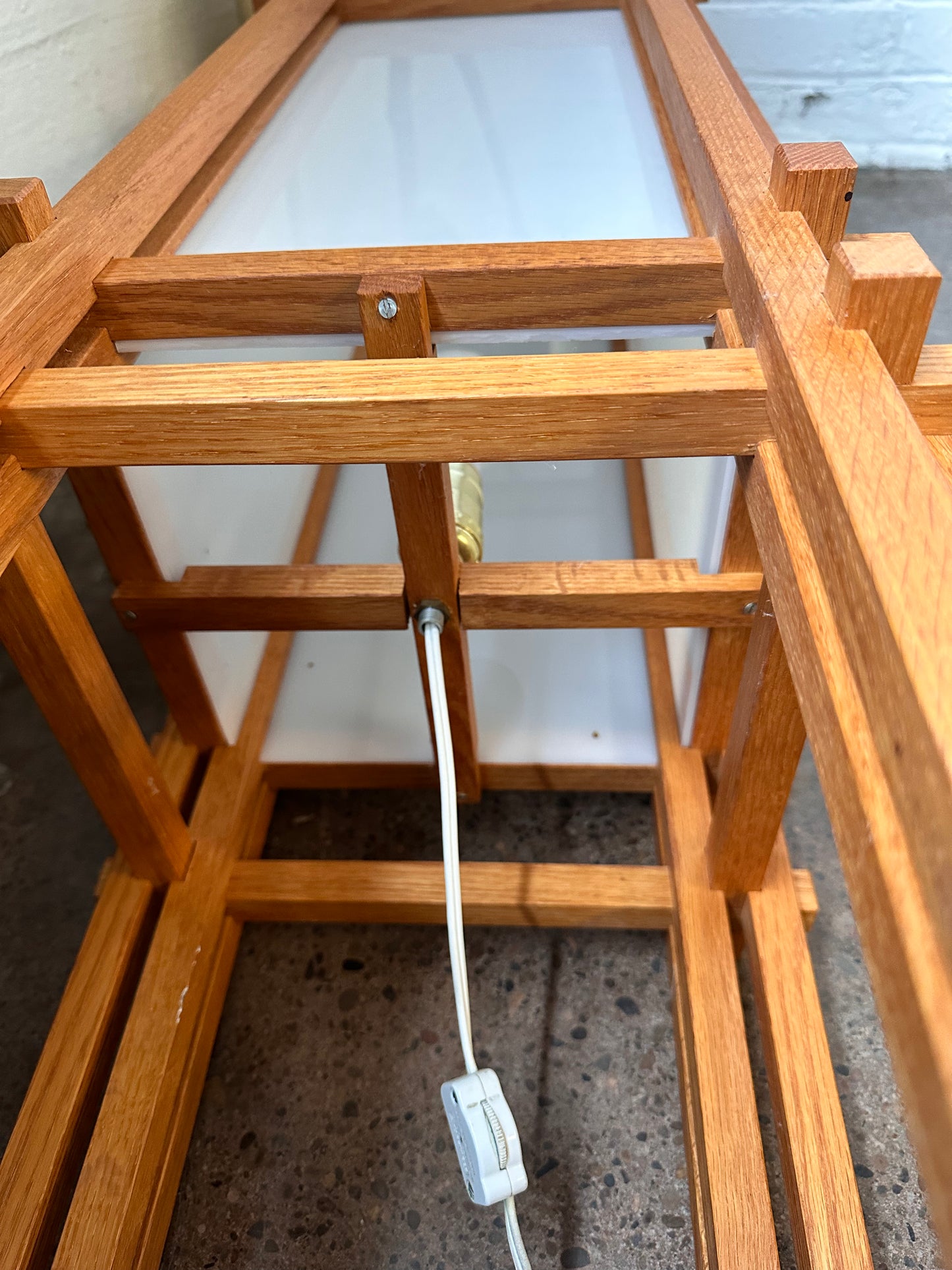 DANISH MISSION STYLE TEAK SHOJI FLOOR LAMP