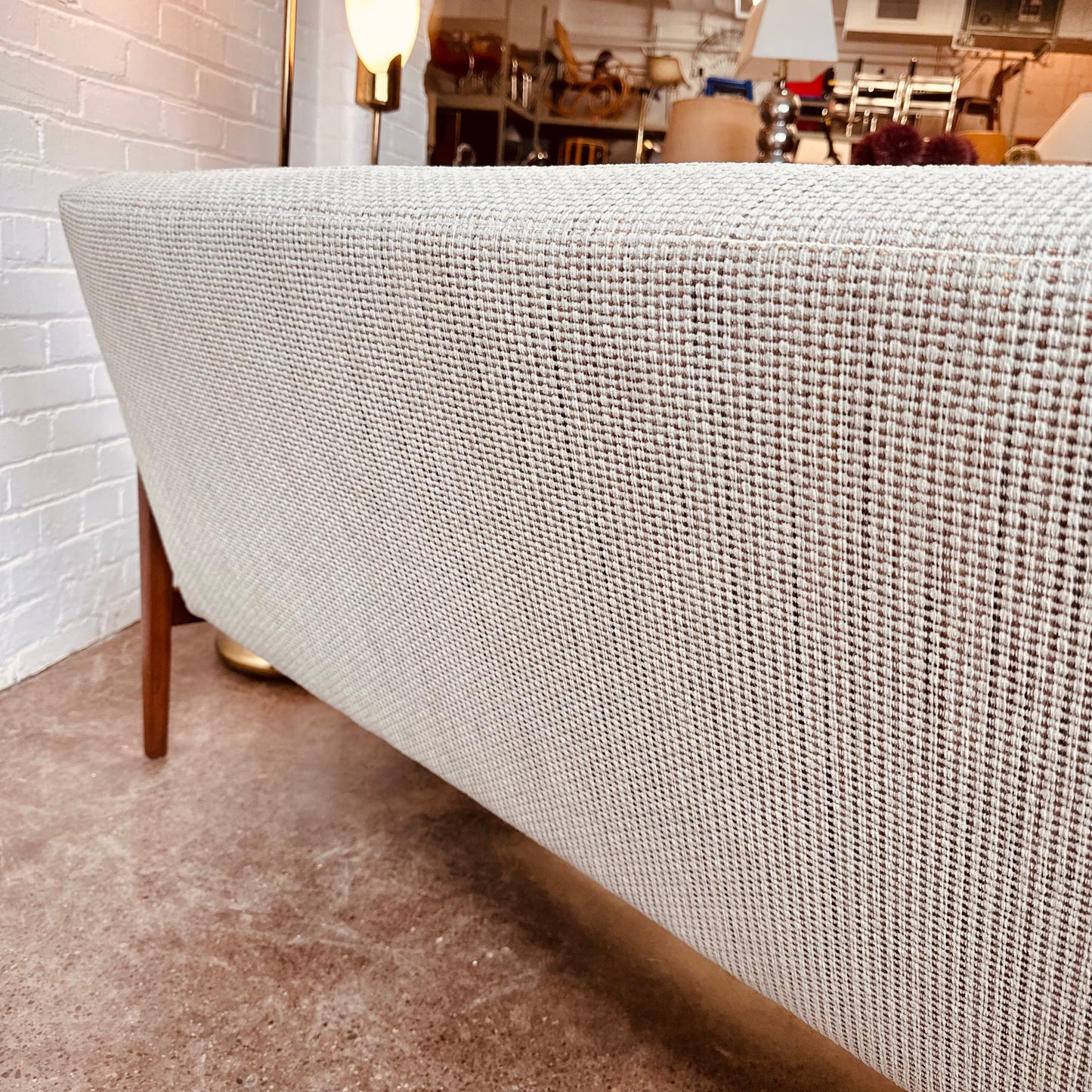 NEW RESTORED NORWEGIAN MODERN WALNUT SOFA