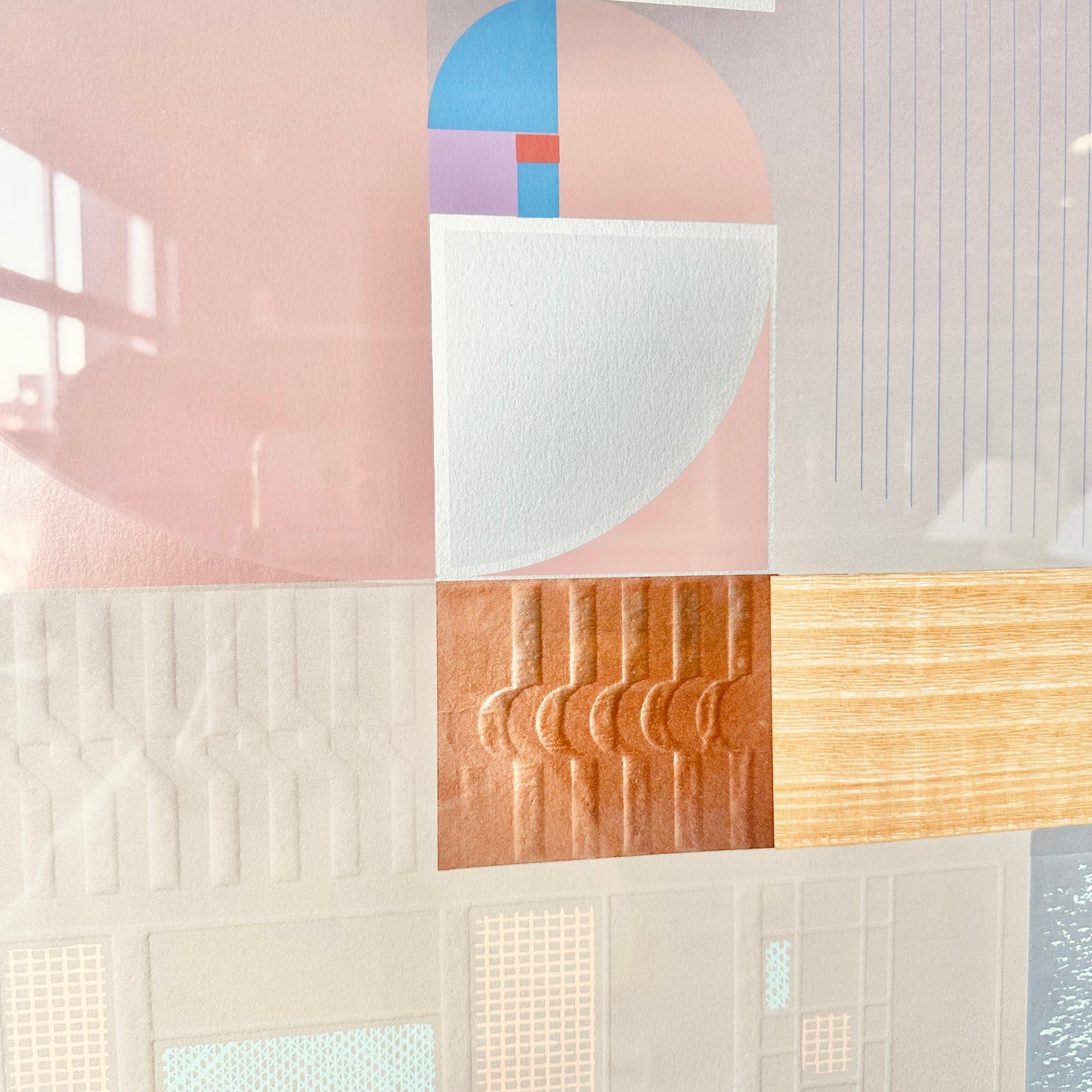 "CONFIGURATIONS NO. 123/270" EMBOSSED PAPER MULTICOLOR ARTWORK