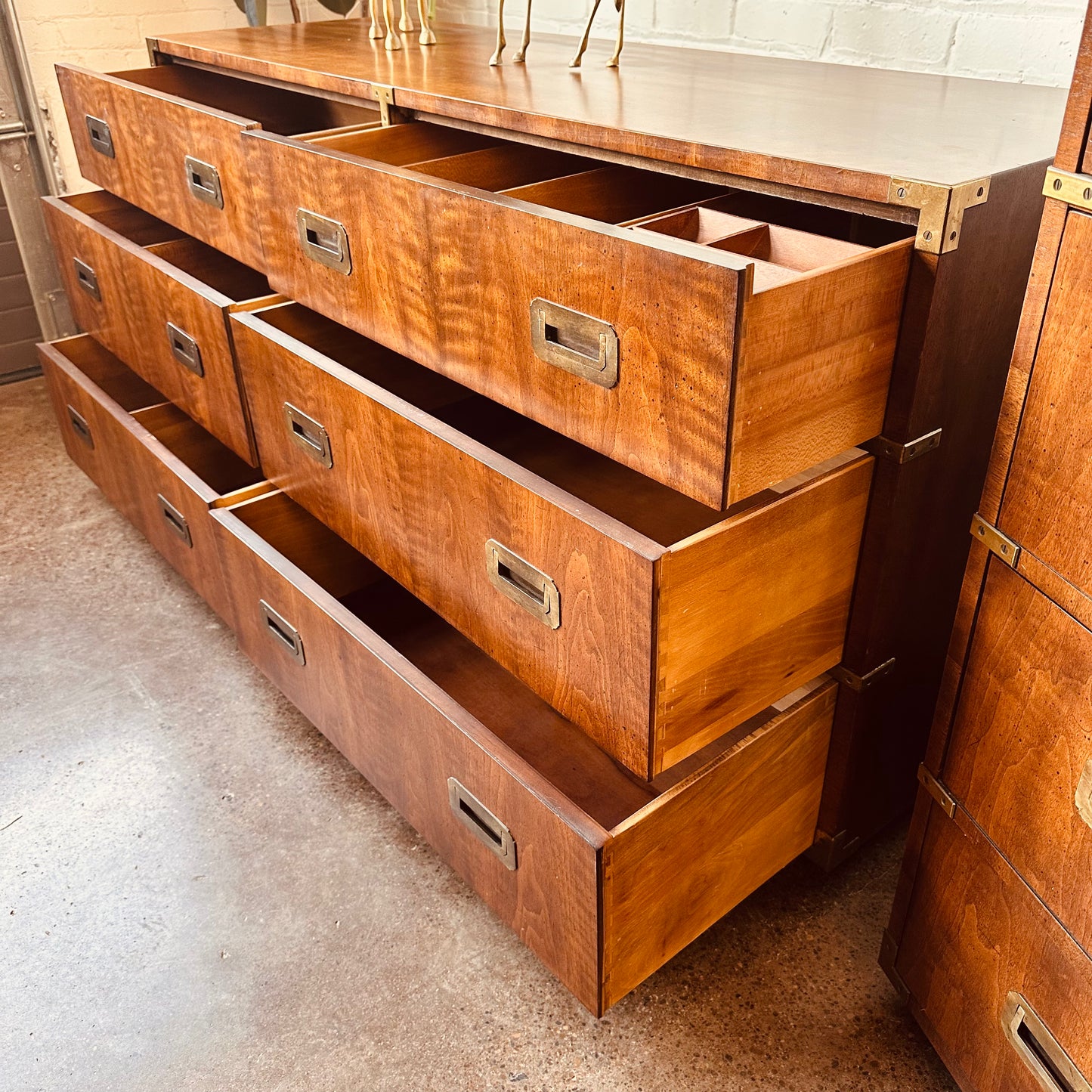 SIX DRAWER DRESSER IN HENREDON CAMPAIGN STYLE
